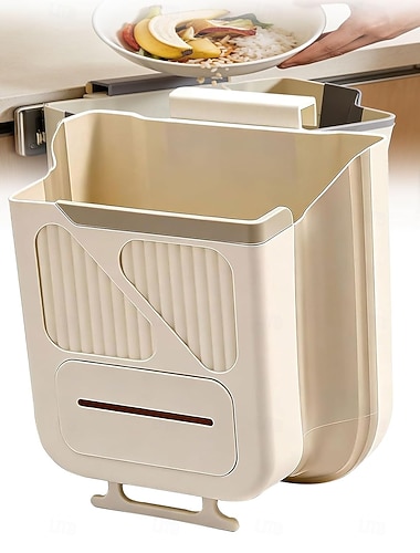  Cestino per rifiuti da cucina pieghevole da appendere, cestino per rifiuti pieghevole creativo da parete, cestino per rifiuti pieghevole, cestino per rifiuti da cucina pieghevole con supporto da
