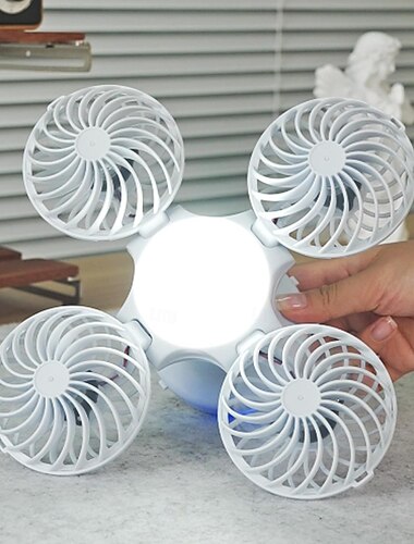  napelemes ventilátor lámpával kempingezéshez, USB/napelemes töltési világítás, hordozható kültéri hűtőventilátorok LED lámpával, 4 ventilátorlapát, USB-n újratölthető sátorventilátor