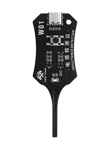 tester di induttanza di tipo C, tester per bobine di schede madri, rilevatore di induttori per circuiti elettronici, strumento di controllo rapido dei guasti per la riparazione di componenti di schede