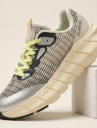  herrsneakers med grov sula, sportskor med snörning, andningsbara sportskor för gym, streetwear, utomhus