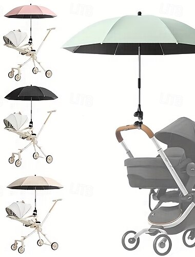  Universeller Sonnenschutz für Auto, Kinderwagen und Kinderwagen, 360° verstellbar, UV-Schutz, geeignet für verschiedene Anlässe, z. B. für Auto, Haustier und Gehhilfe, verbesserter tragbarer