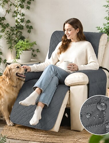  Einfarbiger, dehnbarer, wasserdichter, rutschfester und fleckenabweisender Sofabezug für Haustiere – universeller, moderner und schlichter Couchschutz für Wohnzimmer, ideales Geschenk für Tierbesitzer