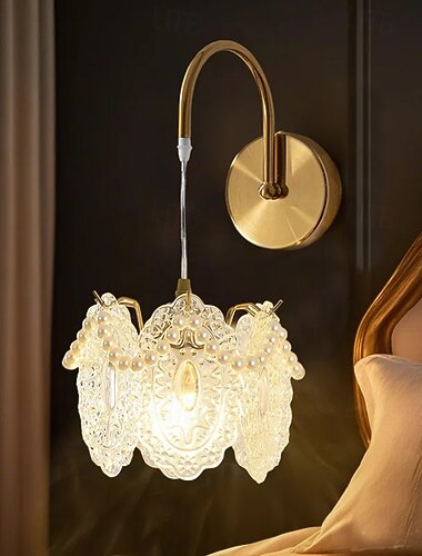 Innendørs vegglamper Stue Soverom Glass Vegglampe Ikke vanntett 110-120V 220-240V