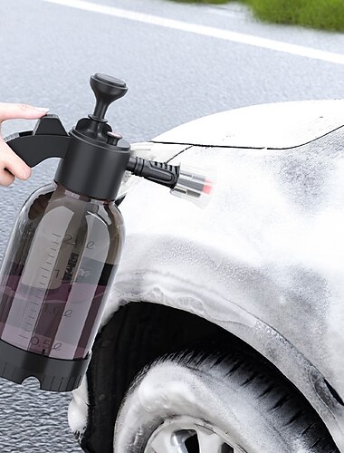  Postřikovač pěny na mytí aut - 2l ruční pumpa s tlakovou pěnou pro detailing sněhové pěny - ruční pistole na sněhovou pěnu se specializovanou tryskou pro čištění aut, detailing kol, oken &zalévání