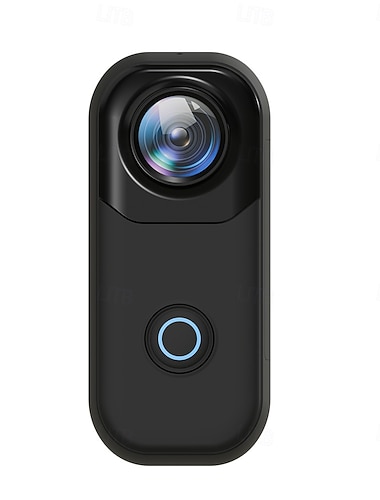  4k wifi mini-actionkamera, lite bærbart tommelkamera for vlogging &sport, IP65 vanntett POV-kroppskamera med lommelykt, magnetisk håndfri montering, lang batterilevetid, appkontroll