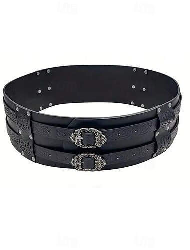  Retro Vintage Medieval Renascentista Cinto Guerreiro Viking Ranger Fantasia Homens Viking Dia Das Bruxas Carnaval feira renascentista LARP Adulto Cinto