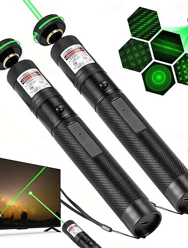  USB-oppladbar laserpekerlys for utendørs jakt fotturer camping lang rekkevidde laserstråle grønn laserpeker