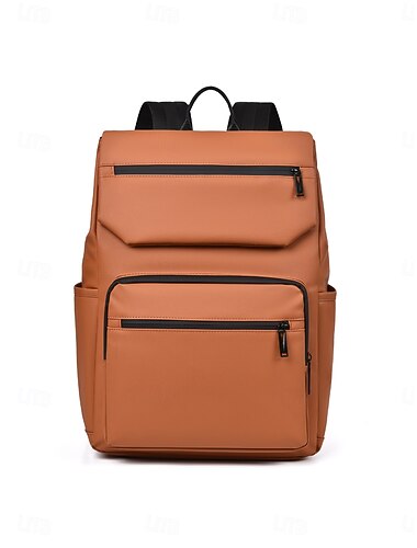 Unisex-Laptop-Rucksack in Braun für Studenten – moderner, minimalistischer Uni-Rucksack – stylischer, wasserabweisender Rucksack für Herren & Frauen