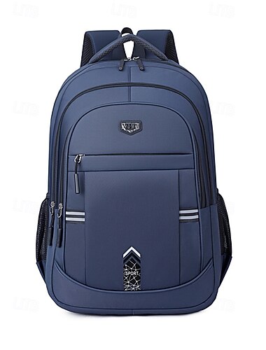  Herenrugzak, diverse kleuren, meerdere compartimenten, grote capaciteit, waterdicht polyester, reflecterende strepen, perfect voor school, universiteit, laptoptas, reizen, zakelijk gebruik, dagelijks
