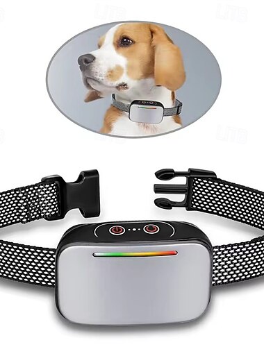  Addestratore automatico per cani a induzione con funzione di impulso statico/vibrazione/ronzio, dispositivo antiabbaio e antiabbaio, collare per animali domestici