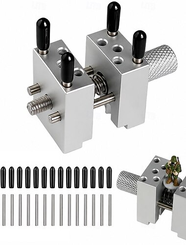  Mini morsa da banco per riparazione di gioielli e orologi, morsa da tavolo portatile regolabile per incisione, intaglio, modellismo e progetti fai da te, strumento di fissaggio per la lavorazione dei