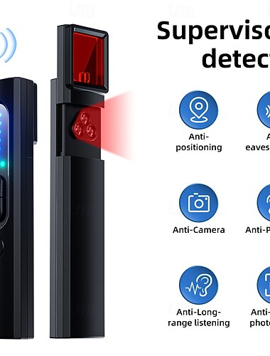  Detektor ukrytych kamer, lokalizator GPS, detektor sygnału RF do podsłuchu i urządzeń antyszpiegowskich, przenośny ochraniacz prywatności do podróży hotelowych i domowych, przenośny skaner z