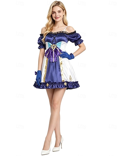  MOBA-spel Lolita-pop Hero Jurken Outfits Fancy kostuum Cosplay Videogamekostuumsfor Volwassenen Dames Halloween Carnaval Prestatie Strip Con Anime Expo
