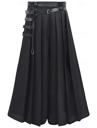  Punk e gótico Medieval Renascentista Até o Tornozelo Calças Bruxa Ranger Fantasia Steampunk Dia Das Bruxas Carnaval Baile de Máscaras feira renascentista LARP Adulto Calças