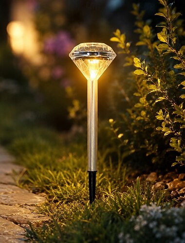  1 pièce 3 W Lumières solaires LED Créatif Étanche Décoratif Blanc Chaud Blanc Multicolore 3.2 V Éclairage Extérieur Piscine Cour 1 Perles LED