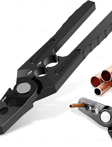  Reparo de tubo de cobre de 6 furos e vários tamanhos &Ferramenta de arredondamento, arredondador de tubos de cobre com 6 furos para tubos de liga de alumínio, adequado para tubos de cobre e alumínio