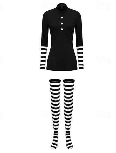  Griezelige pop Clown Fancy kostuum Actie Horror Cosplay Videogamekostuumsfor Volwassenen Halloween Carnaval Prestatie Strip Con Anime Expo