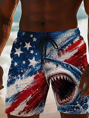  Heren 250ste Jubileum Patriottische Amerikaanse Vlag 1776 2026 Zwembroek Met Touwtjes Zijzakken Zomer Strandkleding