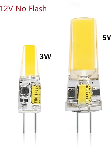  10 stuks G4 LED COB-lampen, geen flits, LED-lampen AC/DC 12V, LED-spotlampen, kroonluchterverlichting, vervanging voor halogeenlampen