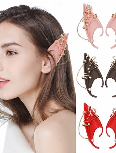  Retro Středověké Renesanční Uši Elf Víla Maškarní kostým Dámské Fantazie předvečer Všech svatých Karneval Plesová maškaráda Párty Renesanční jarmark LARP Dospělé
