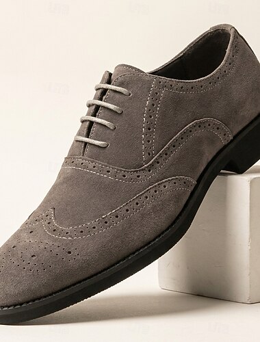  Klassiske brogue oxford-pensko for menn – elegante snøresko med forretningsmessige og uformelle formelle sko til kontor, bryllup, banketter og pen fritidsklær