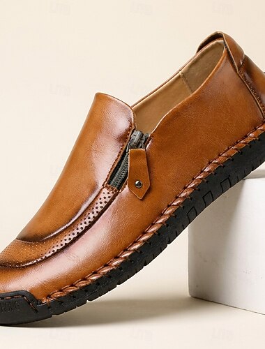  herresko med slip-on-detaljer – lette, komfortable tursko, smarte, casual sko for reiser, kjøring og hverdagsbruk