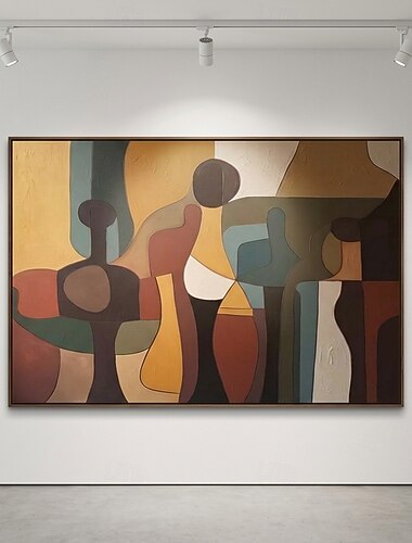  Pinturas abstratas a óleo feitas à mão em tela, da Mintura, arte de parede moderna, figura decorativa para casa e hotel, pintura enrolada sem moldura e sem esticar.