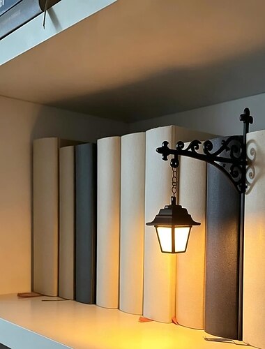  Lámpara de biblioteca decorativa para estantería, luces para libros de lectura para amantes de la lectura, lámpara LED antigua para rincón de lectura en la biblioteca del hogar.