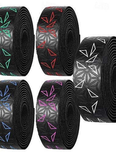  Fita de guiador de bicicleta Ciclismo Anti-desgaste Anti-Derrapante Confortável Segurança Para Bicicleta de Estrada Bicicleta De Montanha Ciclismo PU Branco Rosa claro Vermelho