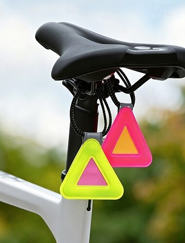  Luzes de Bicicleta Pingente Refletivo reflectores de segurança Moto Ciclismo Impermeável Leve Durável - Multicolorido