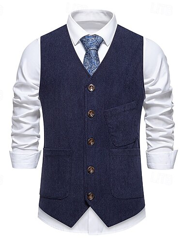  Roaring jaren '20 Jaren 1920 Retro vintage Vest The Great Gatsby Kostuum Voor heren Opwekking Bruiloft Casual / Dagelijks Volwassenen vest