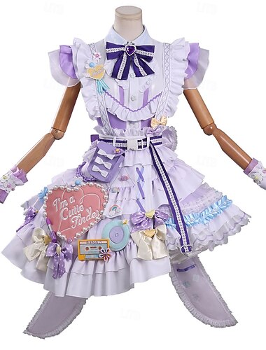  Fantasy Academy-idool Schattig Japans anime meisje Lolita-meisje Jurken Fancy kostuum Uniform Cosplay Videogamekostuumsfor Volwassenen Dames Halloween Carnaval Prestatie Strip Con Anime Expo