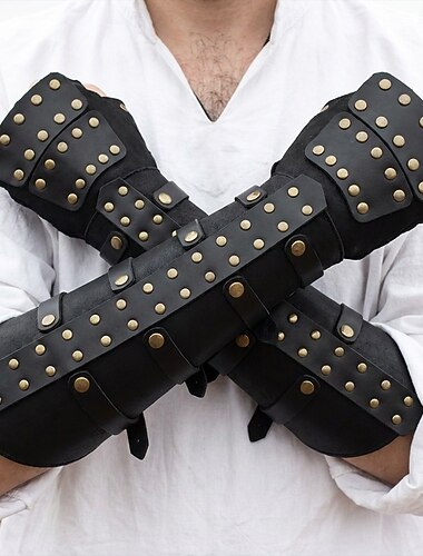  Medievale Rinascimento Steampunk Costume Cosplay Armatura Mascherata Guerriero Vichingo Crociato Cavaliere Celtico Ranger Tiro con l'arco Costume Per uomo Per donna Vichingo Halloween Mascherata