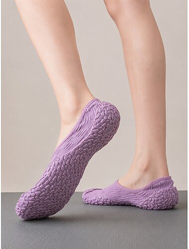  Women's Non-Slip Yoga Shoes for Pilates & Barre - Lightweight Breathable Indoor Training Shoes - Barefoot Feel Fitness Footwear
