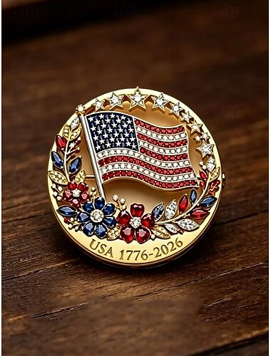  Voor heren Broche Legering Amerikaanse vlag Elegant Modieus Independence Day