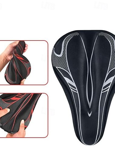  Capa para Selim / Almofada Extra Largo / Extra Grande Macio Confortável Profissional Gel Espuma de Memória Ciclismo Bicicleta de Estrada Bicicleta De Montanha Vermelho Azul Cinzento