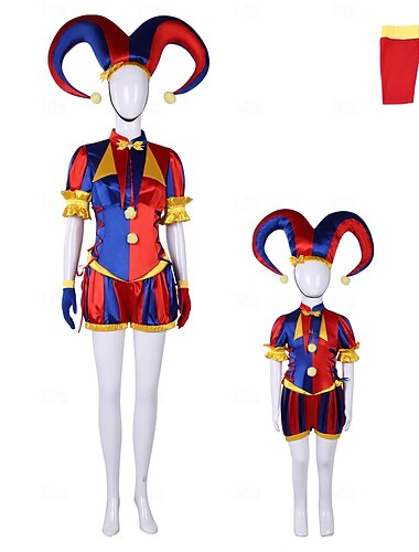  Horror Circus Clown Nar Fancy kostuum Cosplay Videogamekostuumsfor Kinderen Volwassenen Dames Halloween Carnaval Prestatie Strip Con Anime Expo