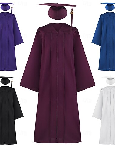  Sada maturitních šatů Akademický hábit Víčko z malty Student cosplay Dospělé Pánské předvečer Všech svatých Karneval Akademický ceremoniál Oblékněte se
