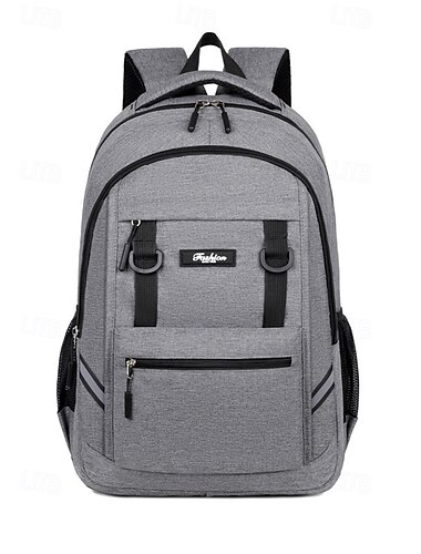  Waterdichte schoolrugzak voor heren, grote laptoptas met meerdere compartimenten voor studenten, duurzame polyester boekentas met reflecterende strip, veelkleurige reisrugzak voor woon-werkverkeer