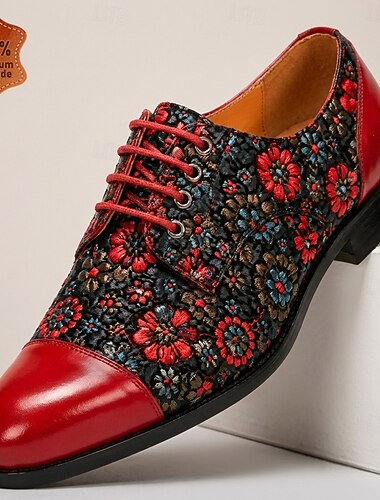  Elegante Herren-Oxfordschuhe mit Blumenmuster, formelle Designer-Schnürschuhe für Hochzeiten, Bankette, Partys und besondere Anlässe