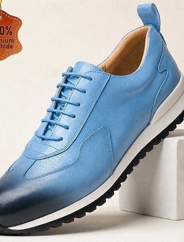  Hochwertige Herren-Sneaker aus Vollnarbenleder – luxuriöse, leichte Schnürschuhe, elegante Freizeitschuhe für Geschäftsreisen, Büro und Alltag