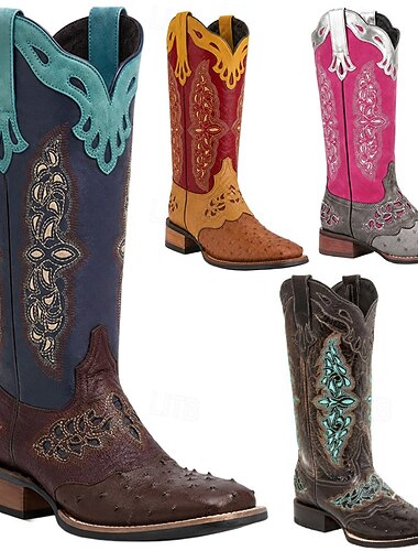  Retro / vintage Hippie 1970erne Sko Western Boot Hippie West Cowboy Kostyme Herre Dame Karneval Maskerade Feriereise Fest / aften Dagligdagstøy Voksne Sko