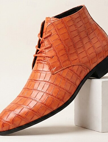  Scarpe Oxford formali da uomo con stampa coccodrillo, scarpe eleganti da uomo dai colori vivaci, ideali per lavoro, matrimoni e street style.