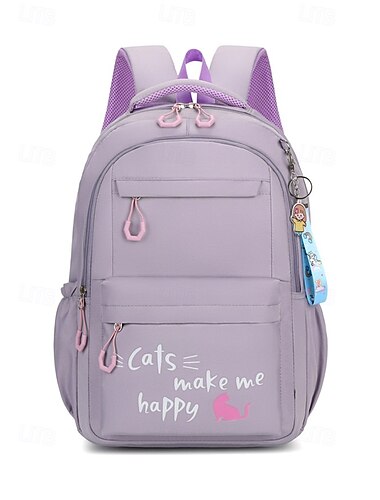  Zaino scolastico per studenti, multicolore, con ampi scomparti, in poliestere impermeabile, unisex, perfetto per scuole medie, università, viaggi e come zaino casual per tutti i giorni.