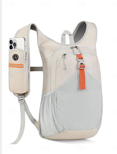  Zaino da ciclismo leggero da uomo &donna - zaino da trekking con tracolla e tasca per cellulare &Strisce riflettenti - zaino sportivo traspirante e resistente all'acqua