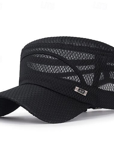  Gorra de béisbol de visera plana para hombre, sombrero elegante ajustable para protección solar de verano, accesorios casuales para hombre para deportes al aire libre y pesca, accesorios para adultos