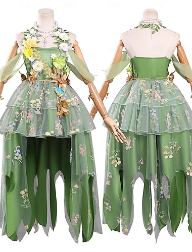  4 tegen 1 survival horrorspel Tuinman Jurken Fancy kostuum Cosplay Videogamekostuumsfor Volwassenen Dames Halloween Carnaval Prestatie Strip Con Anime Expo