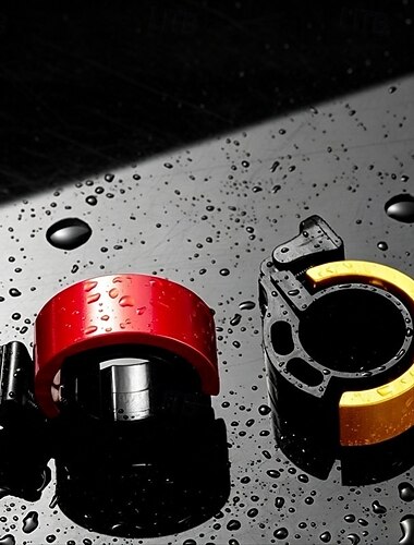  Campainha Para Bicicleta Prova-de-Água Portátil Ciclismo para Bicicleta de Estrada Bicicleta De Montanha Bicicleta dobrável Ciclismo de Lazer Bicicleta  Roda-Fixa Ciclismo Liga de alumínio Prata