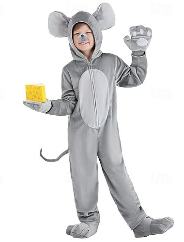  Dierenband Onesie-kostuum Muis Dier Cosplay Volwassenen Halloween Carnaval Boekenweek Prestatie Toneel Symfonie van Verhalen Aankleden