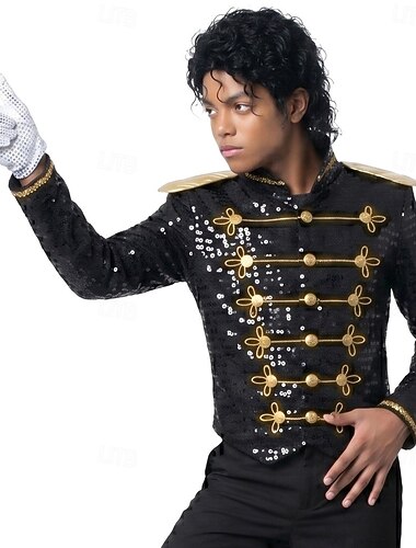  Popster uit de jaren 80 Zanger Outfits Fancy kostuum Muziek- en podiumiconen Cosplay for Jongens Kinderen Halloween Carnaval Boekenweek Prestatie Toneel Symfonie van Verhalen